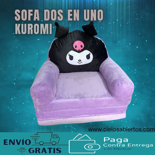 Sofa Cama dos en uno para niños acolchados Kuromi