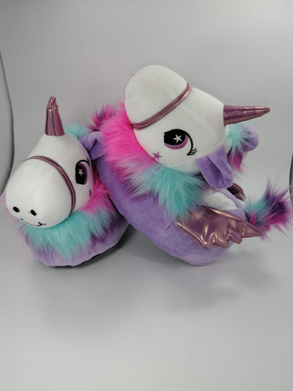 Babuchas Pantuflas Unicornio Térmicas Suela Antideslizante