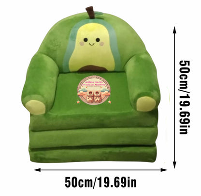 Sofa Cama dos en uno para niños acolchados Aguacate